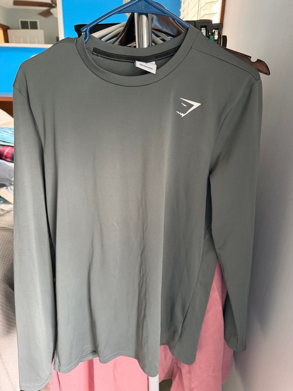 Gymshark Men's Long Sleeve Performance Tee - Charcoal